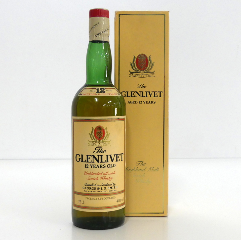 1 75-cl bt Glenlivet 12YO Single Malt Scotch Whisky 40% oc