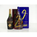 1 70-cl bt Camus La Grande Marque Napoléon Cognac oc 1 litre bt Courvoisier Millenium Cognac 40%