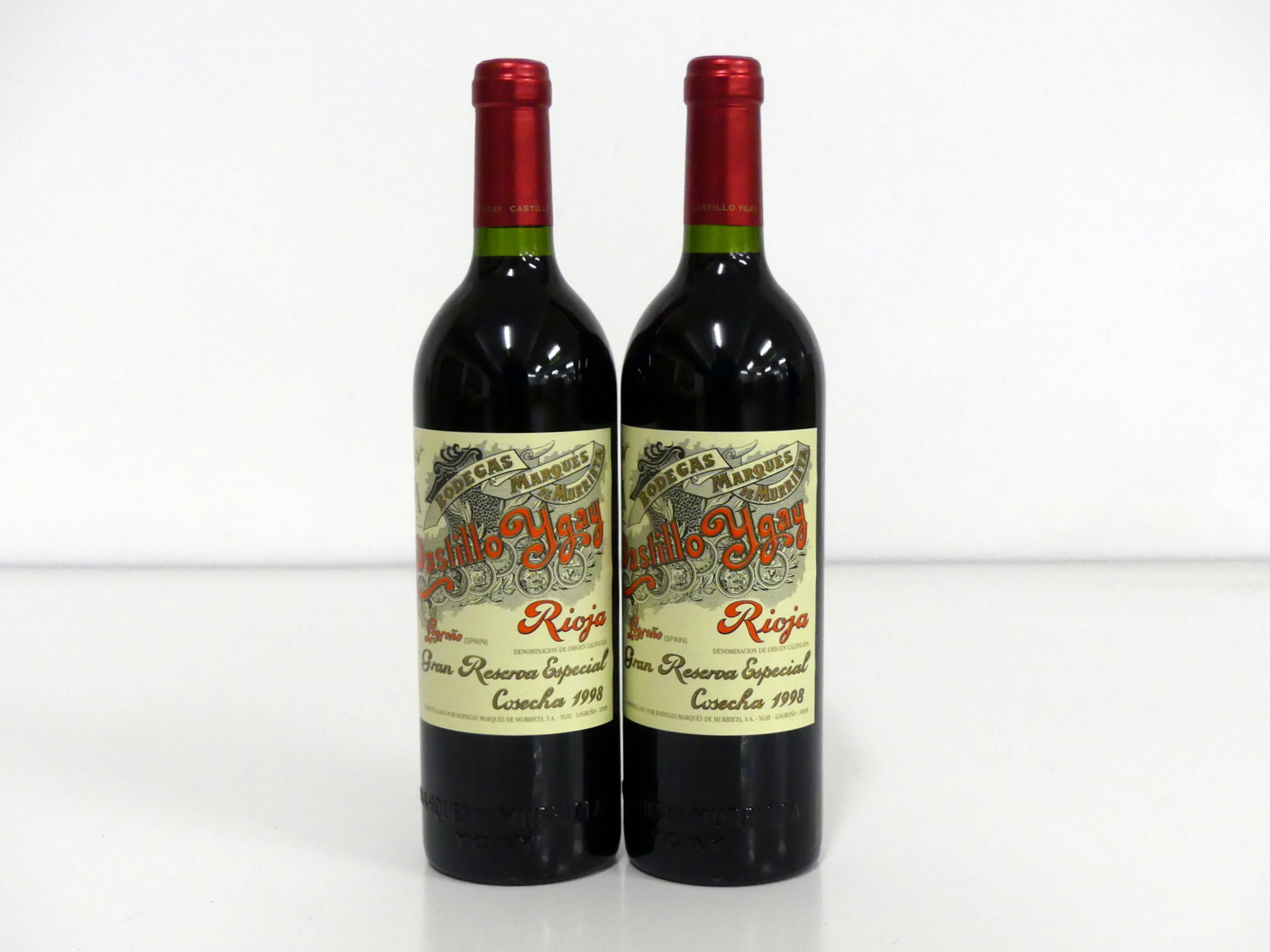 2 bts Castillo Ygay Rioja Gran Reserva Especial 1998 i.n