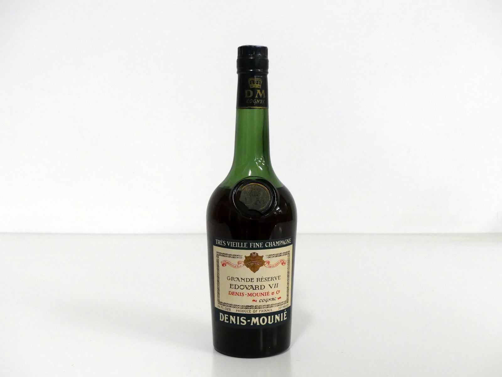 1 24-fl oz bt Denis-Mounié Edouard VII Grande Réserve Très Vieille Fine Champagne Cognac, sl ull (