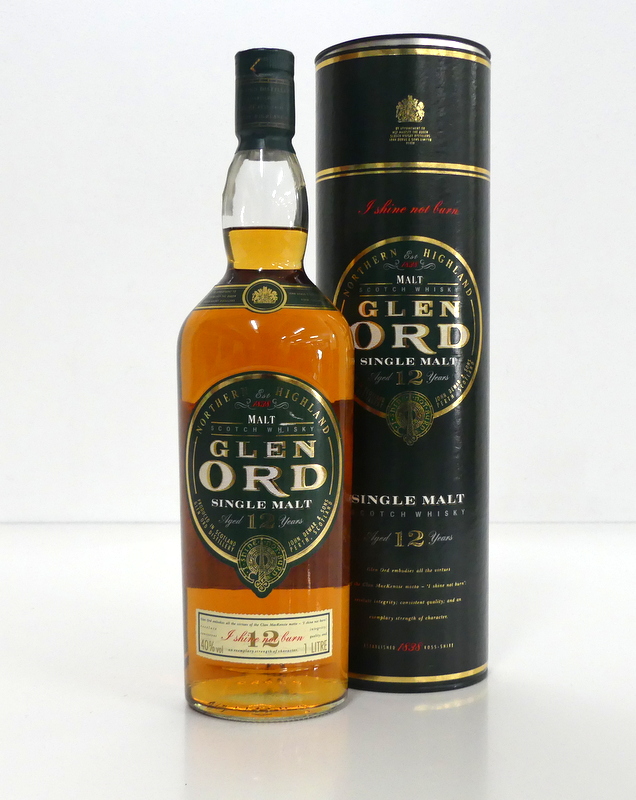 1 litre bt Glen Ord 12YO Northern Highland Single Malt Scotch Whisky 40% original tube