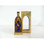 1 20¾ fl oz bt Vieille Cure Liqueur de L'Abbaye 75° proof stained glass-style bottle, circa 1970's