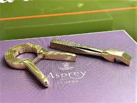 Asprey Two-Piece Gold Plated Bar Tools Set Circa 1950/70`s