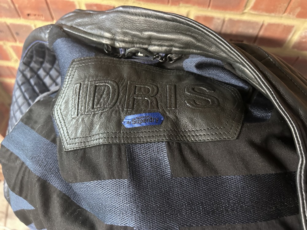 Idris Elba Designer Superdry Soft Leather Jacket Size Large - Image 5 of 6