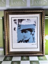 Andy Warhol-(1928-1987) "Dennis Hopper" Numbered Lithograph