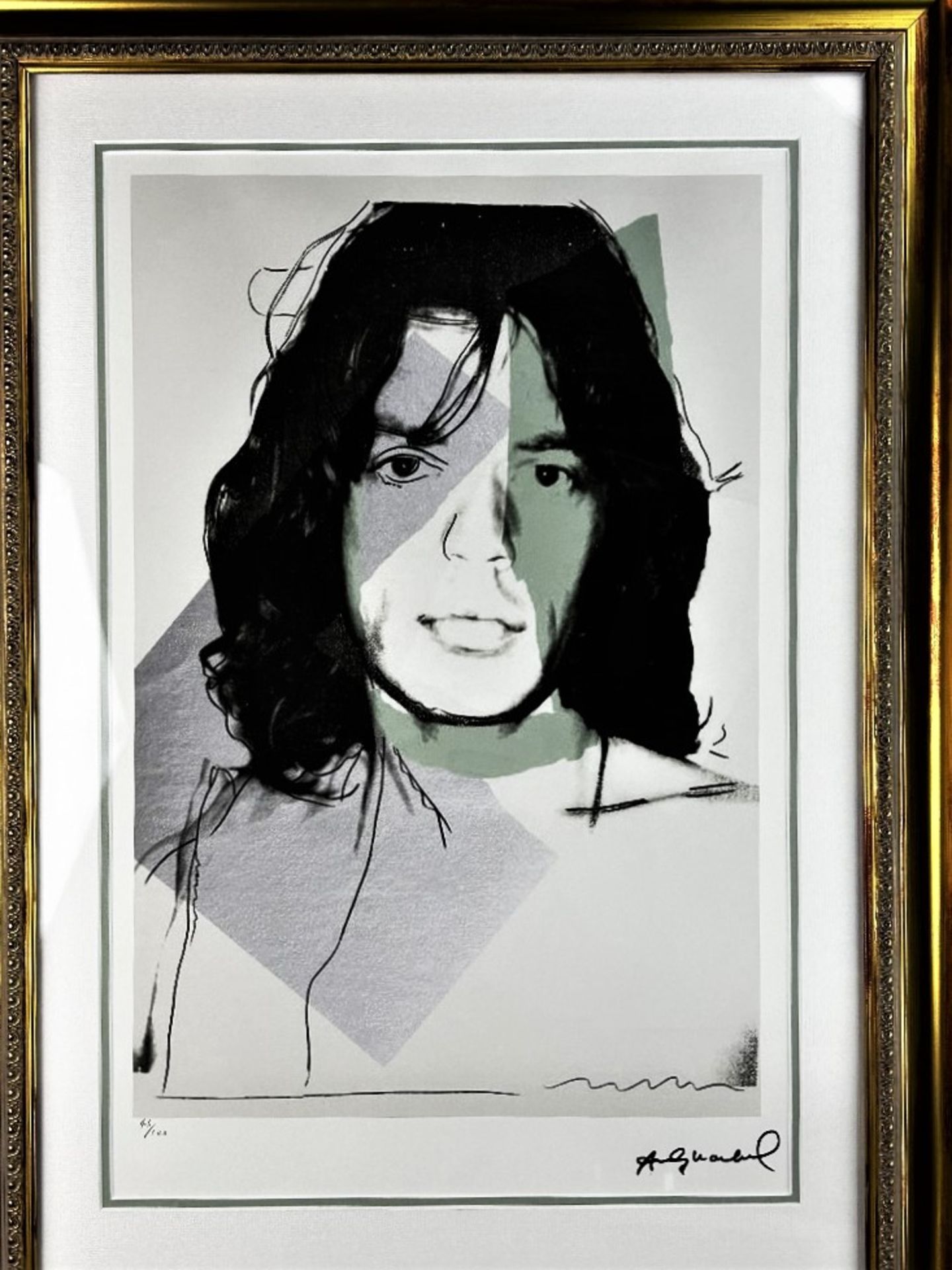 Andy Warhol-(1928-1987) "Jagger" Numbered Lithograph - Image 2 of 7