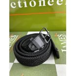 SOLD VIA BUY IT NOW- PLEASE DO NOT BID-Lacoste` Leather & Cotton Woven Belt