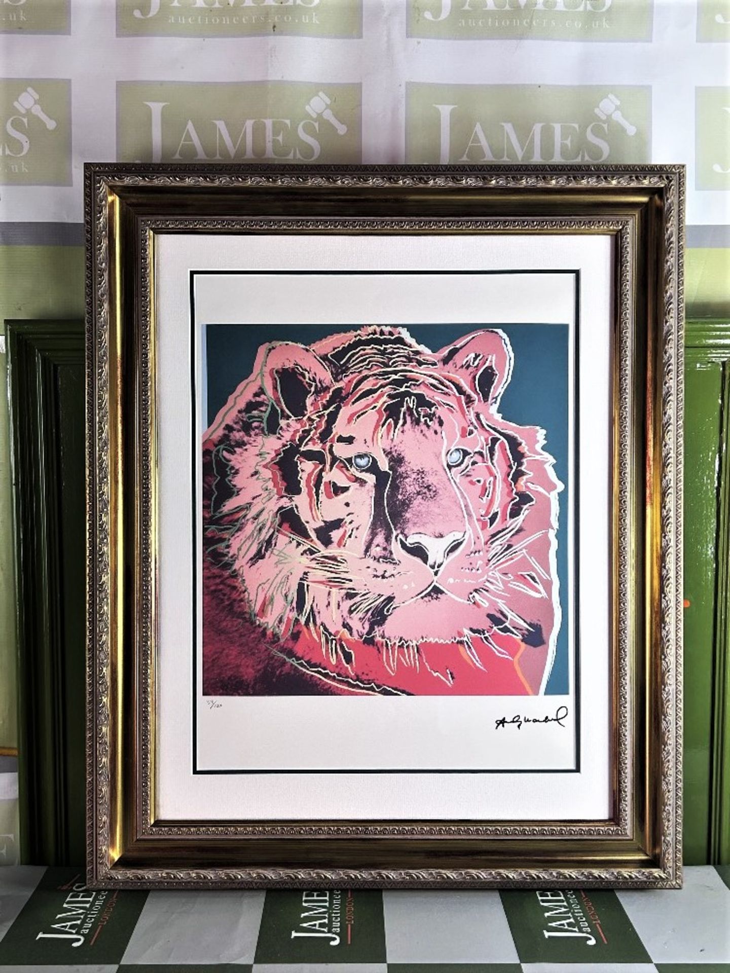 Andy Warhol-(1928-1987) "Endangered Species Tiger" Lithograph - Image 8 of 8