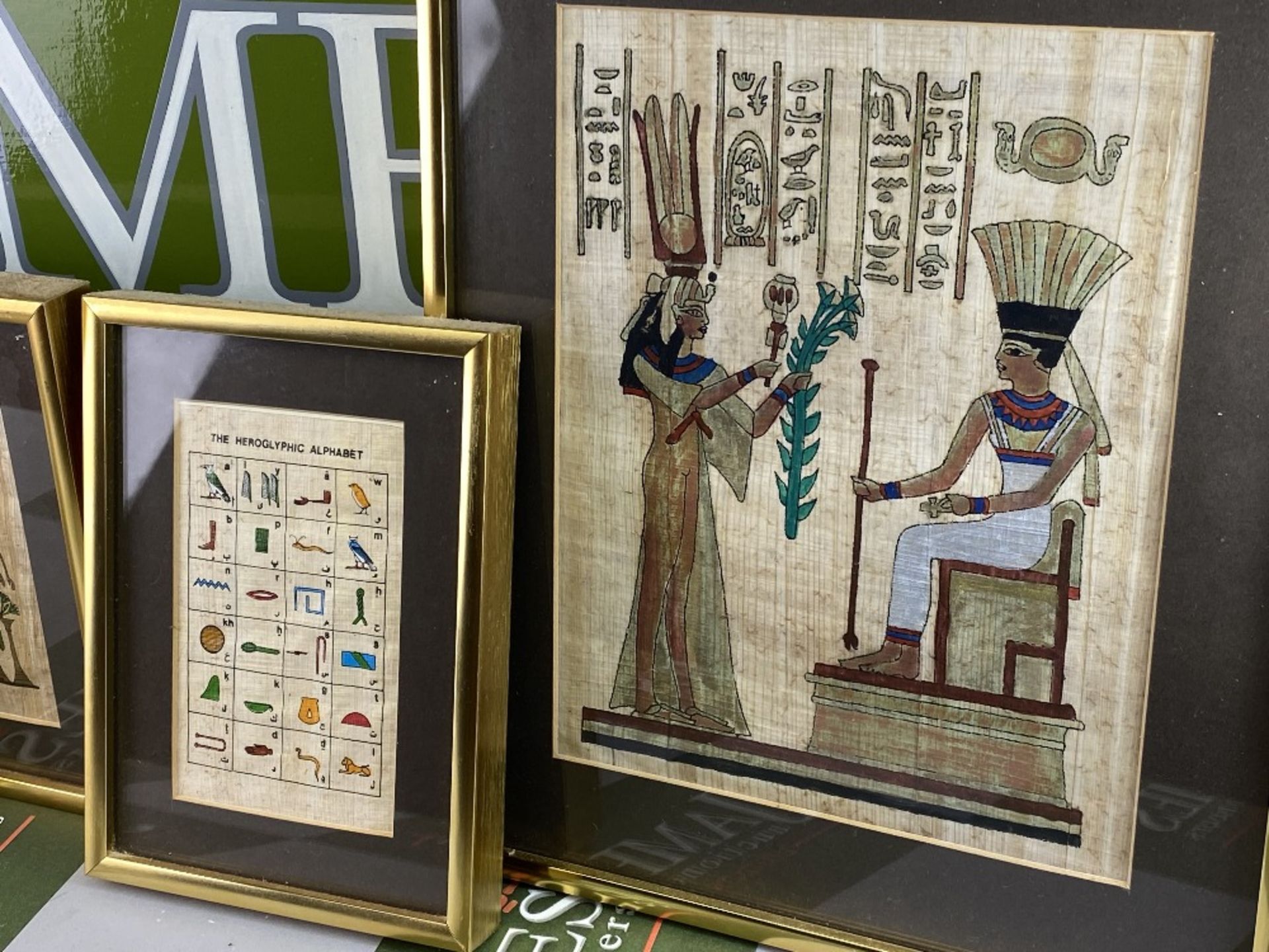 Collection of Contemporary Egpytian Prints & Hieroglyphs - Image 5 of 6