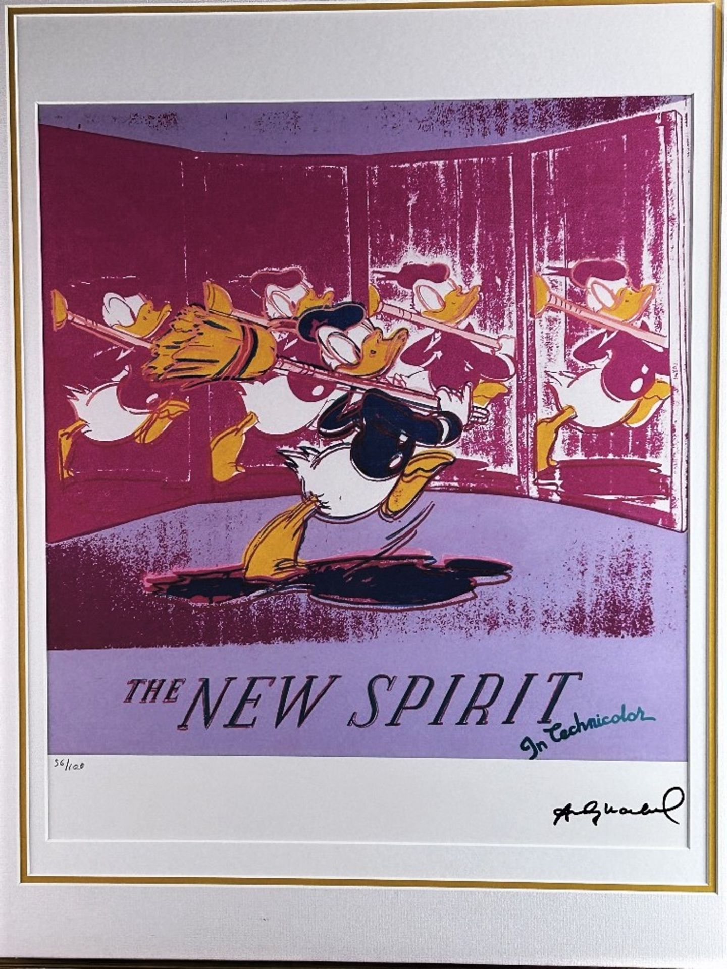 Andy Warhol-(1928-1987) "Donald Duck" Numbered Lithograph - Image 2 of 8