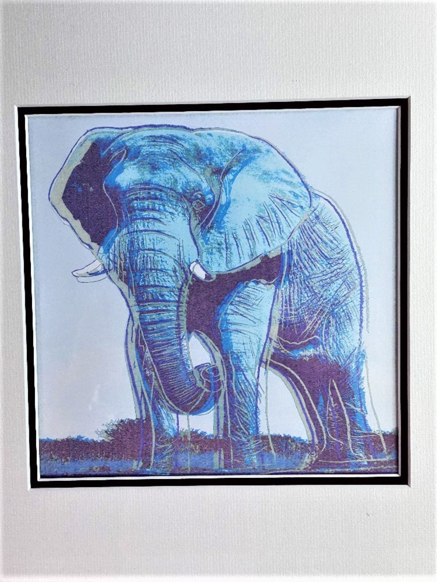 Andy Warhol-(1928-1987) "Endangered Species Elephant" Lithograph - Image 2 of 7