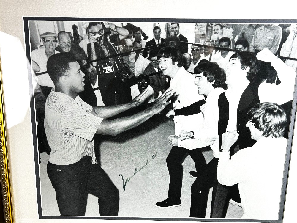 Framed Muhammad Ali & The Beatles - Feb 18th 1964-Signed Photo - Image 2 of 6
