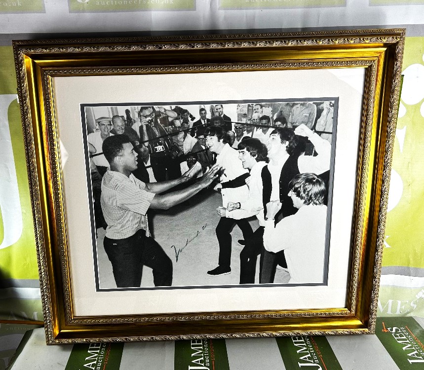 Framed Muhammad Ali & The Beatles - Feb 18th 1964-Signed Photo - Image 6 of 6
