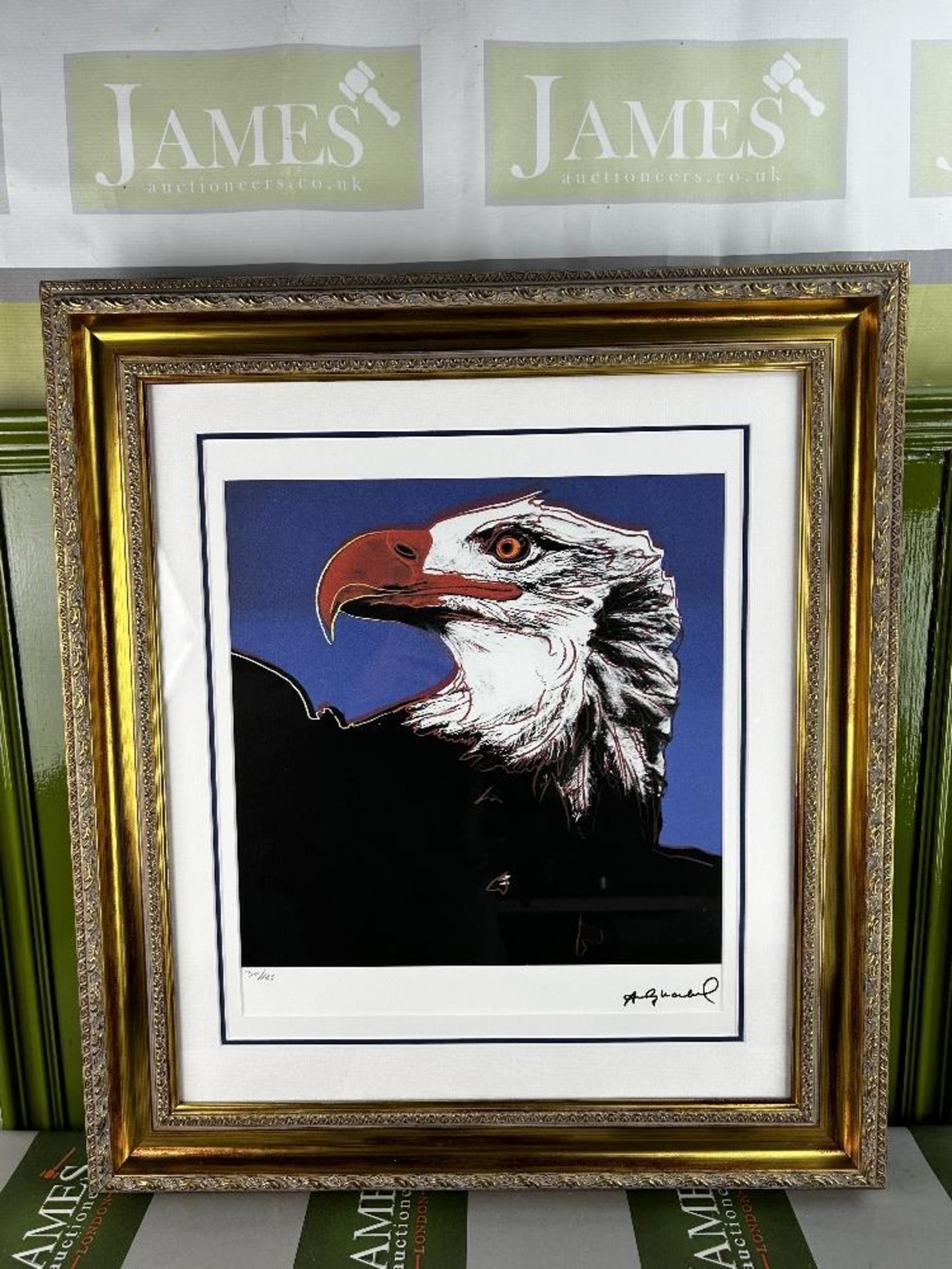 Andy Warhol-(1928-1987) "Eagle" Numbered Lithograph - Image 7 of 7