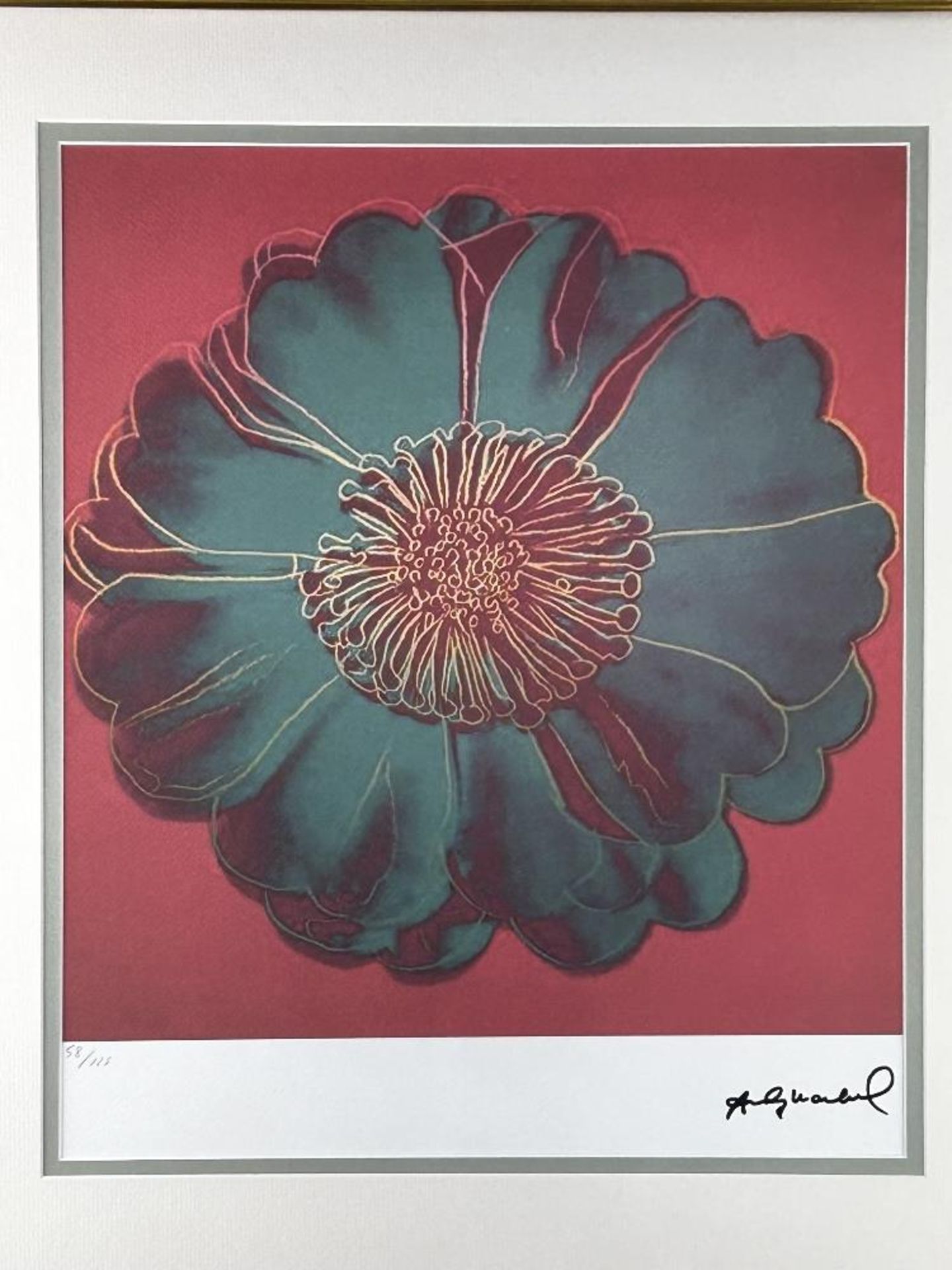 Andy Warhol-(1928-1987) "Flower for Tacoma Dome" Lithograph - Image 2 of 7