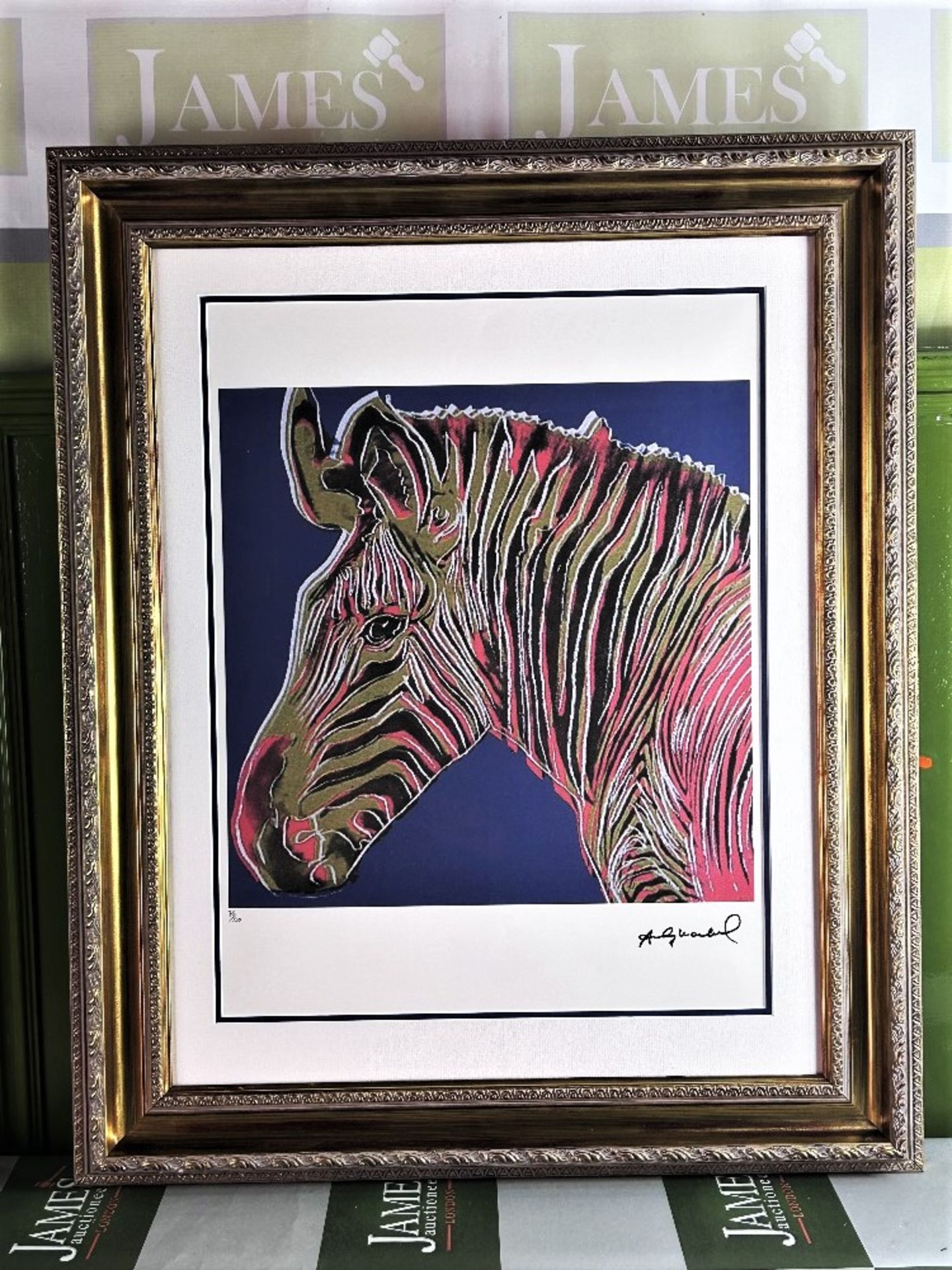 Andy Warhol-(1928-1987) "Endangered Species Zebra" Lithograph - Image 7 of 7