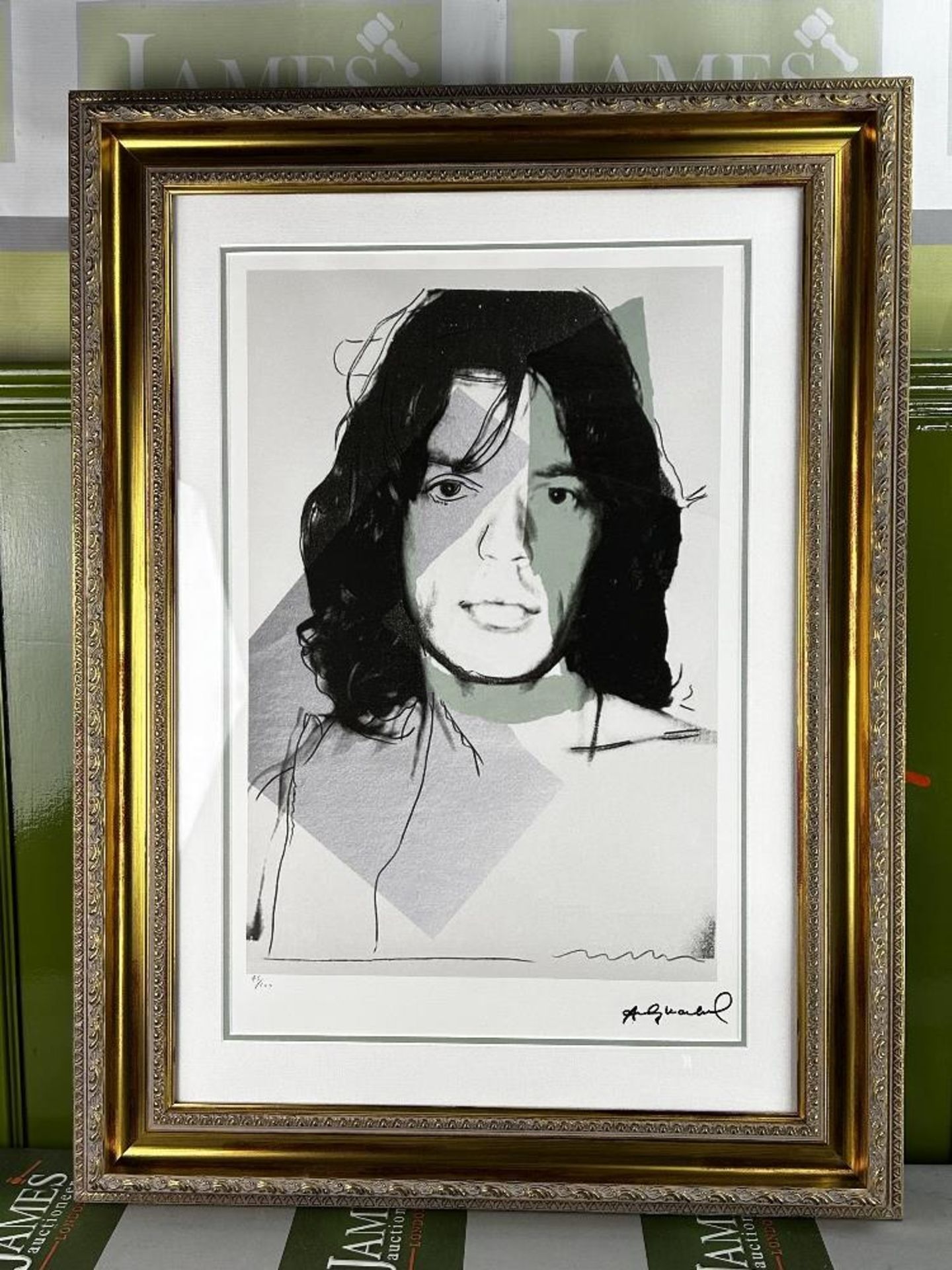 Andy Warhol-(1928-1987) "Jagger" Numbered Lithograph - Image 7 of 7