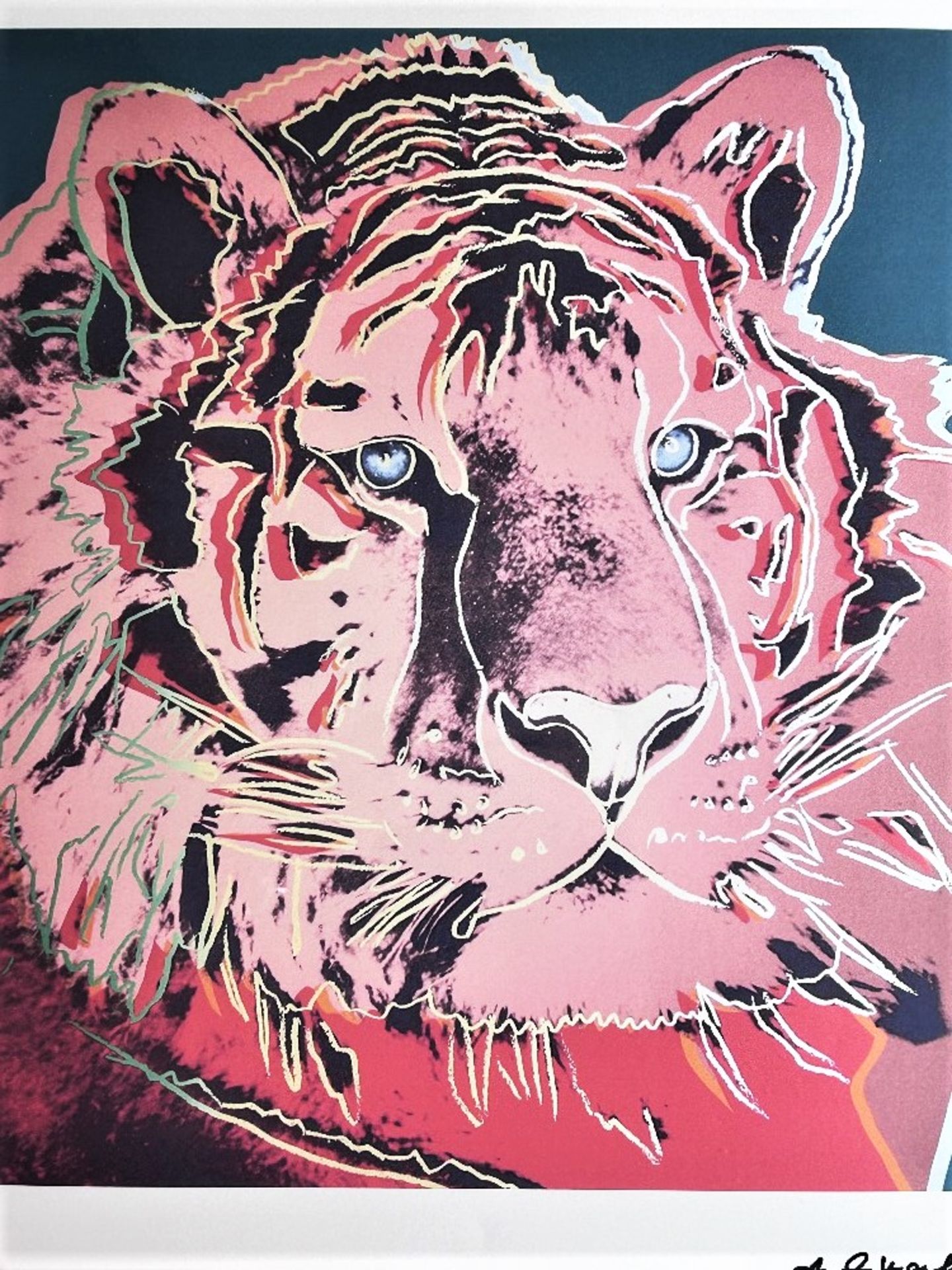 Andy Warhol-(1928-1987) "Endangered Species Tiger" Lithograph - Image 3 of 8