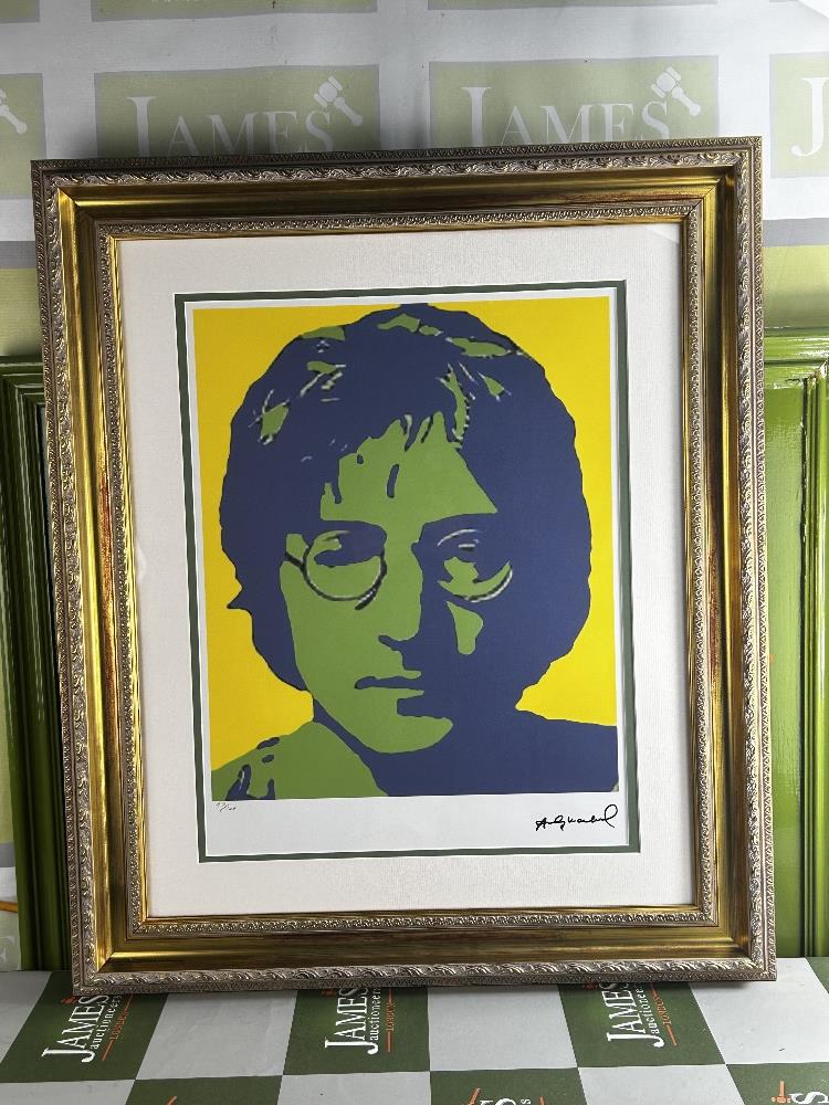 Andy Warhol-(1928-1987) "John Lennon" Numbered Lithograph - Bild 7 aus 7