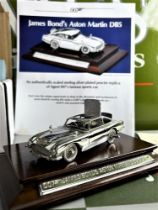 SOLD VIA BUY IT NOW-PLEASE DO NOT BID-Danbury Mint Silver Plated James Bond 007 Aston Martin DB5