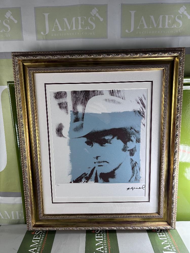 Andy Warhol-(1928-1987) "Dennis Hopper" Numbered Lithograph - Image 7 of 7