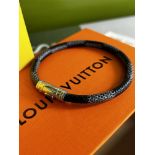 Louis Vuitton Paris" Keep It Bracelet" Gent`s Black Classic