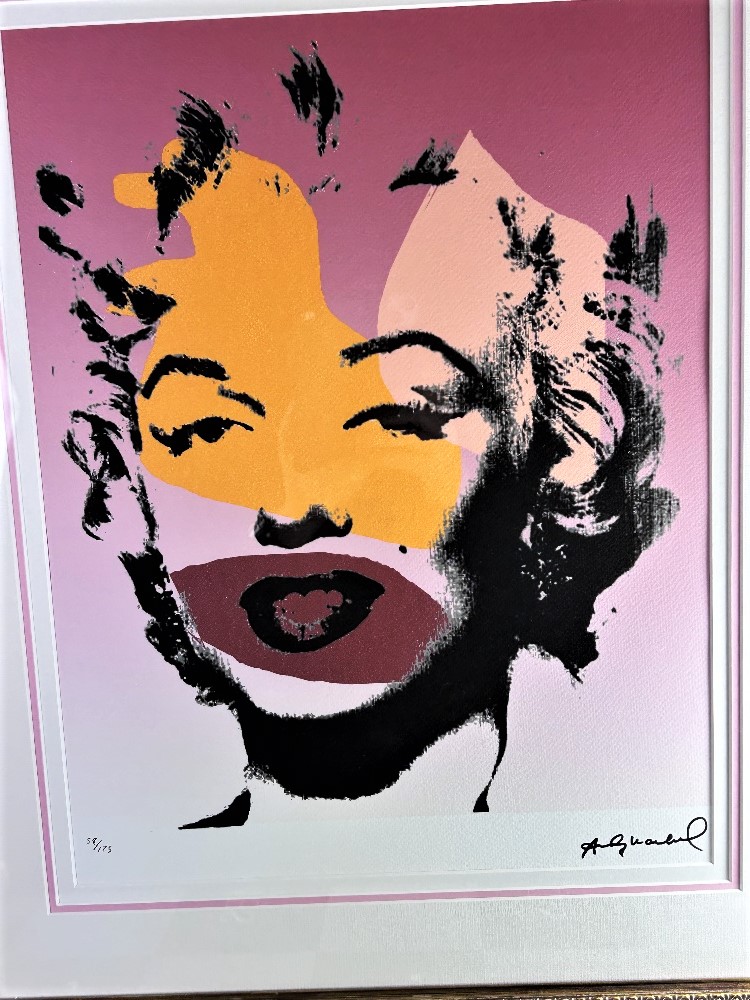 Andy Warhol-(1928-1987) "Marilyn" Numbered Lithograph - Bild 2 aus 7