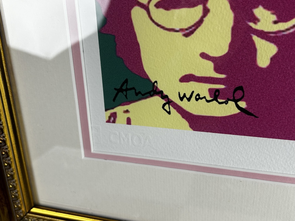 Andy Warhol-(1928-1987) "John Lennon" Nine Face Numbered Lithograph - Image 2 of 6