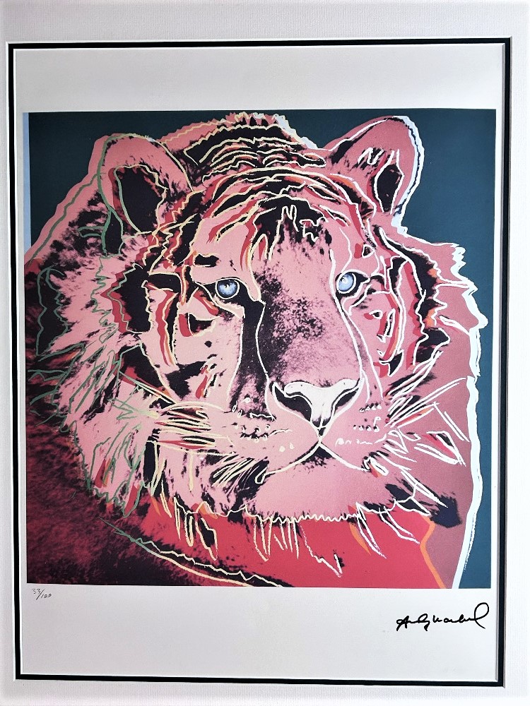 Andy Warhol-(1928-1987) "Endangered Species Tiger" Lithograph - Bild 2 aus 8