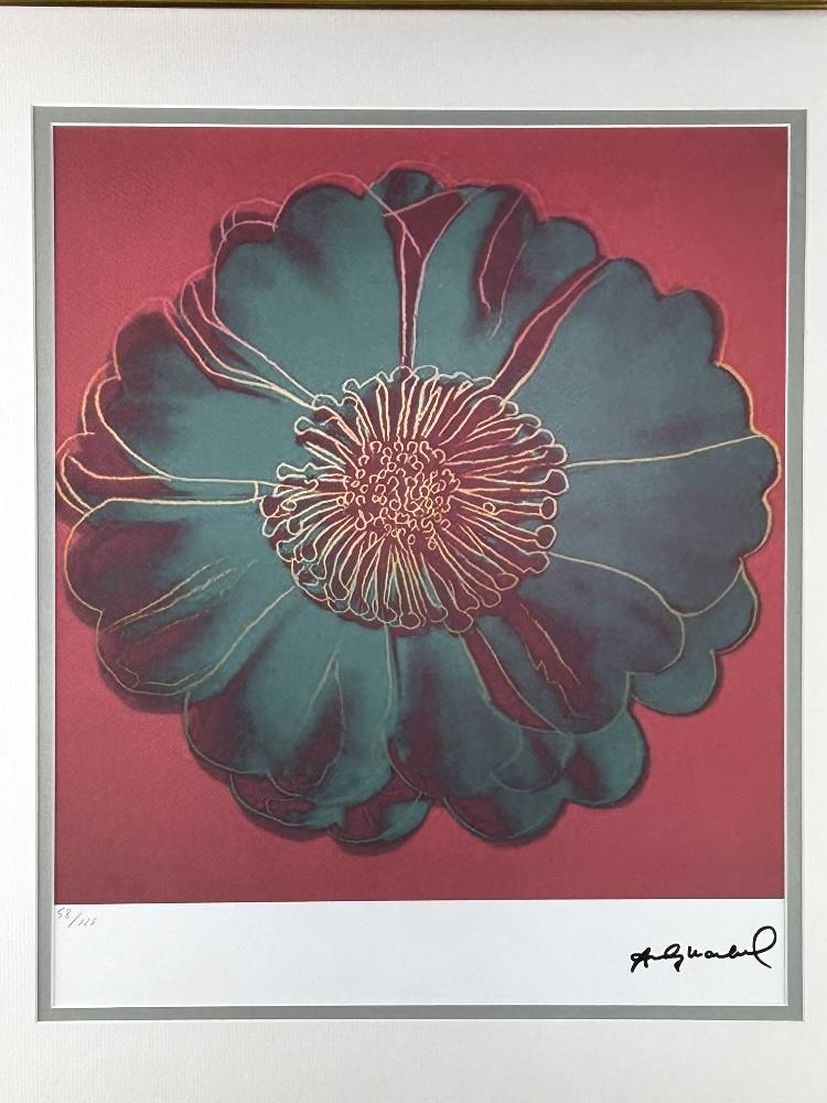 Andy Warhol-(1928-1987) "Flower for Tacoma Dome" Lithograph - Image 2 of 7