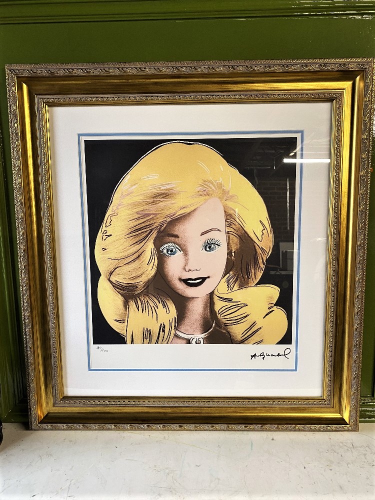 Andy Warhol-(1928-1987) "Barbie" Numbered Lithograph - Image 4 of 4