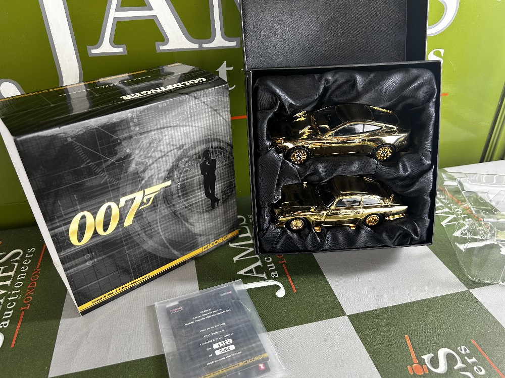 SOLD VIA BUY IT NOW-PLEASE DO NOT BID- Corgi Gold Plated James Bond - Aston Martin DB5 & V12 - Image 8 of 8
