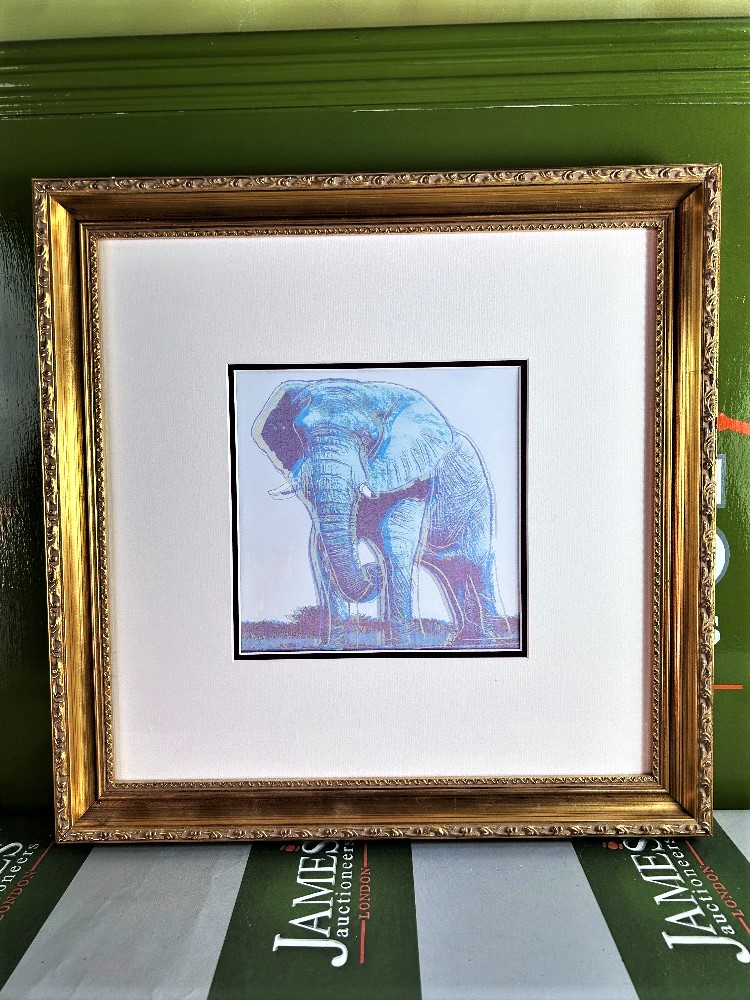 Andy Warhol-(1928-1987) "Endangered Species Elephant" Lithograph - Image 7 of 7