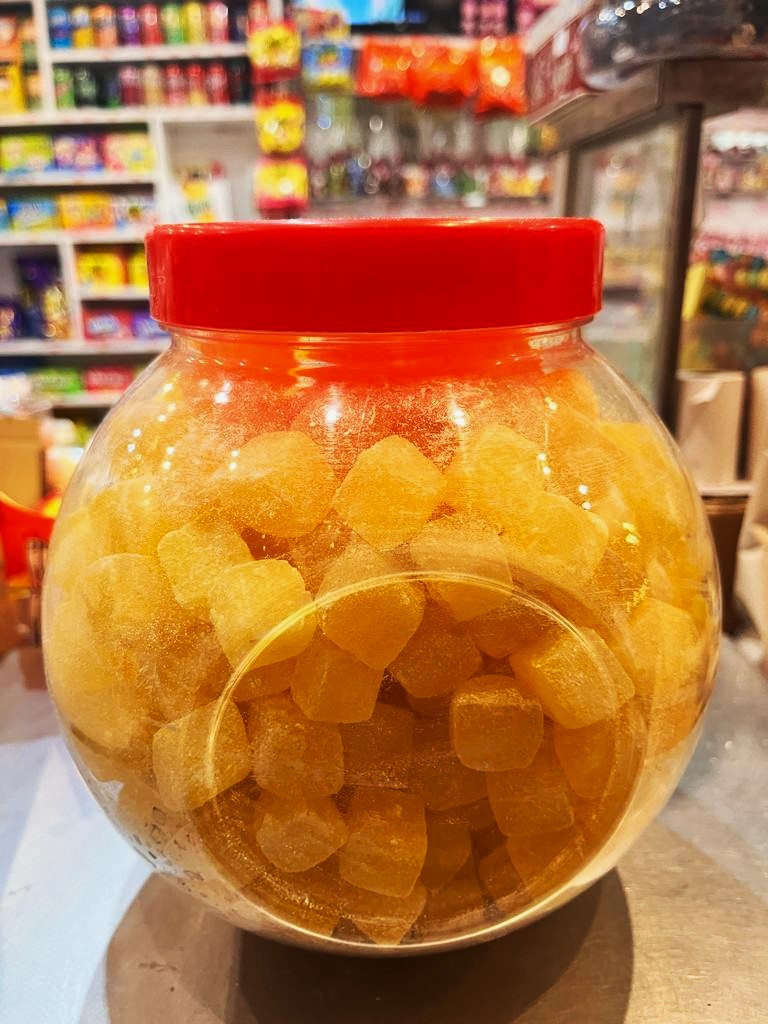 Sweet Shop Authentic Pineapple Kubes 2.5KG Jar