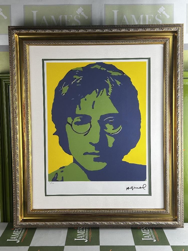 Andy Warhol-(1928-1987) "John Lennon" Numbered Lithograph