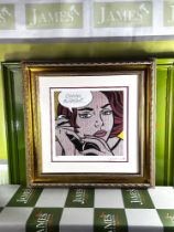 Roy Lichtenstein "Oh Right" Ltd Edition Lithograph