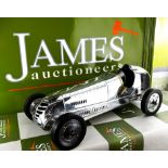 B.B. Korn 1:8 Scale Indianapolis 1930s Polished Aluminium Racing Car