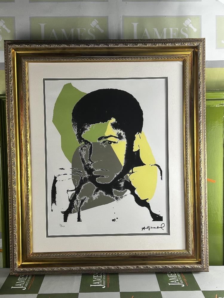 Andy Warhol-(1928-1987) "Muhammad Ali" Numbered Lithograph - Image 7 of 7
