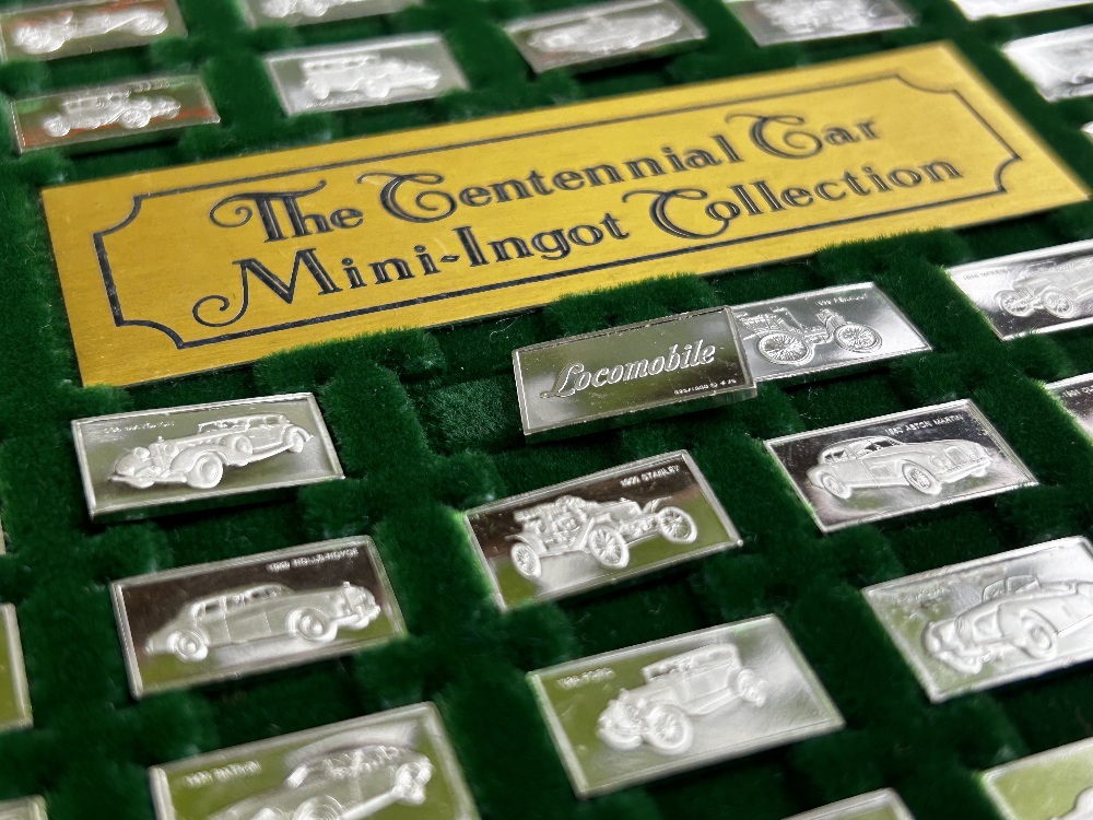 Franklin Mint - The Centennial Car Silver Mini Ingot Collection - Image 2 of 11