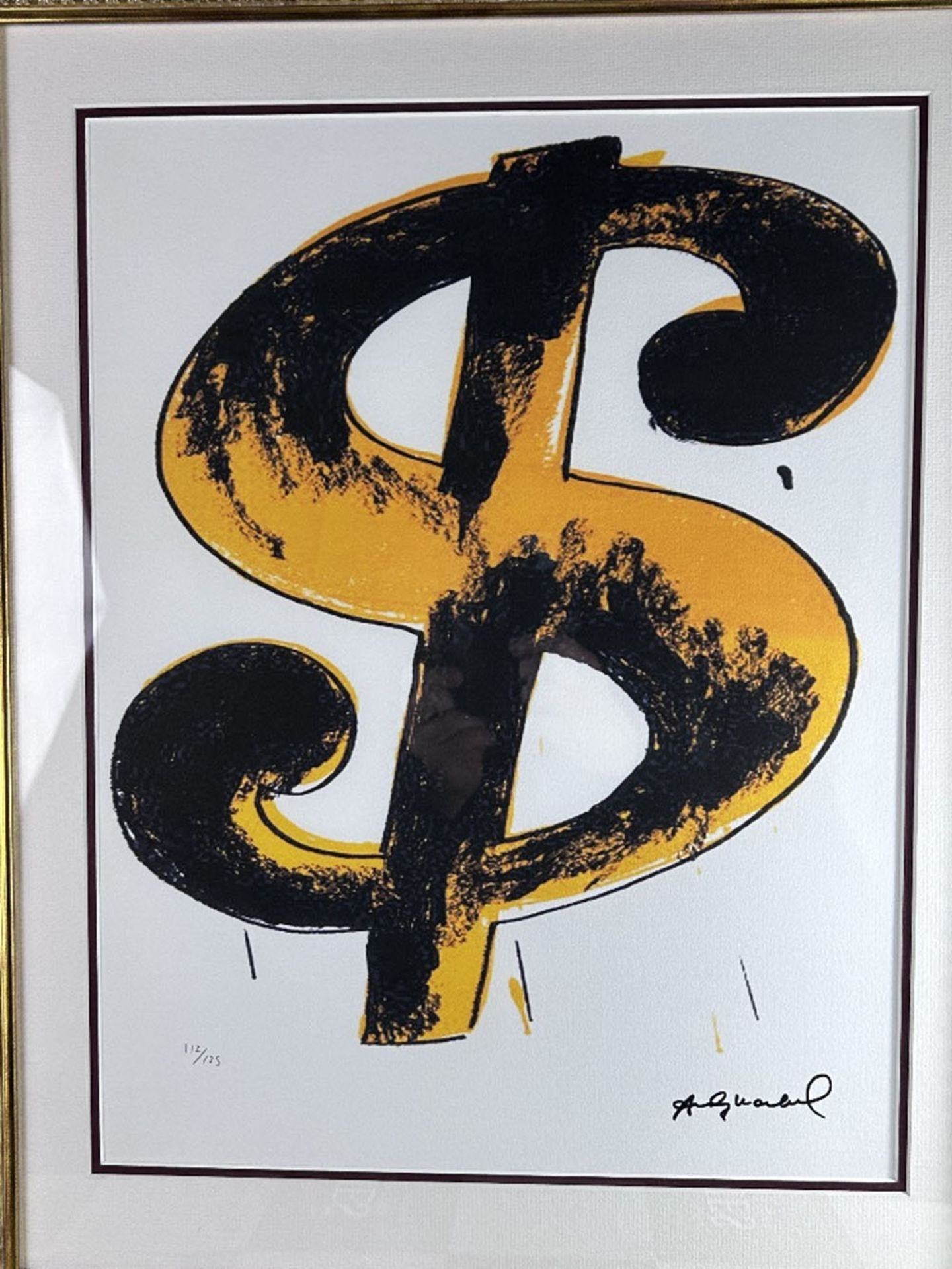 Andy Warhol &#8211; (1928-1987) &#8220;Dollar Sign&#8221; Numbered Lithograph - Image 5 of 8