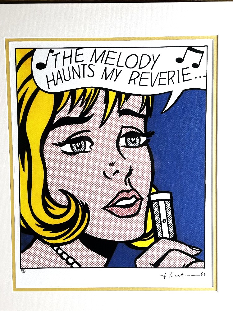 Roy Lichtenstein "Melody" Ltd Edition Lithograph - Image 2 of 6