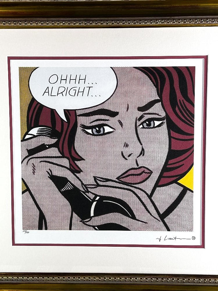 Roy Lichtenstein "Oh Right" Ltd Edition Lithograph - Bild 2 aus 7