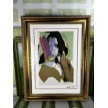 Andy Warhol-(1928-1987) &#8220;Jagger&#8221; Numbered Lithograph