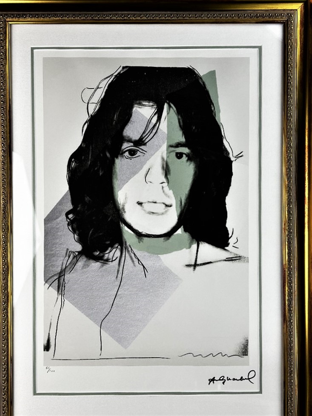 Andy Warhol-(1928-1987) &#8220;Jagger&#8221; Numbered Lithograph - Image 3 of 8
