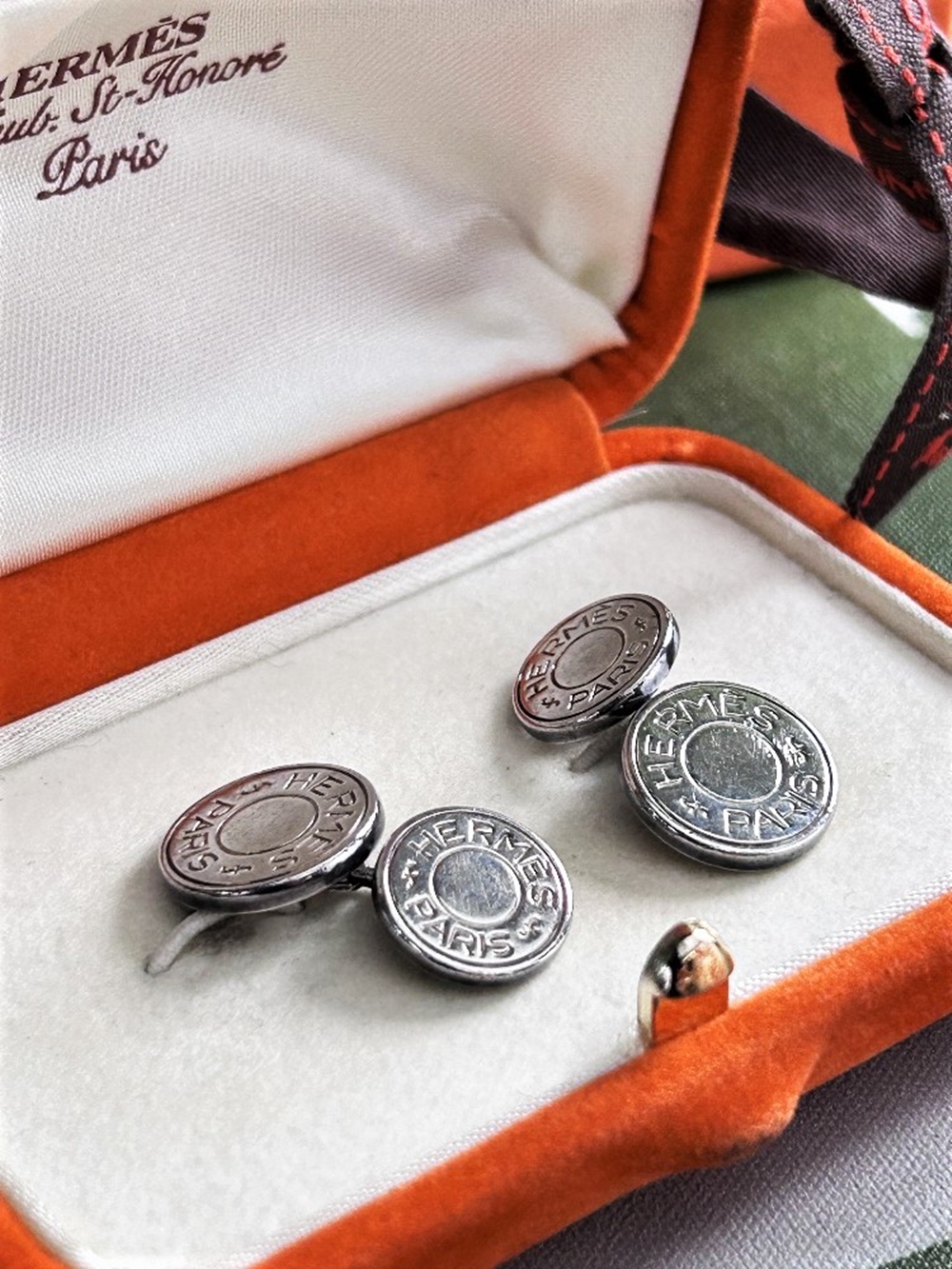 Herme&grave;s Paris Classic Bijouterie Fantaisie Cufflinks - Image 2 of 5