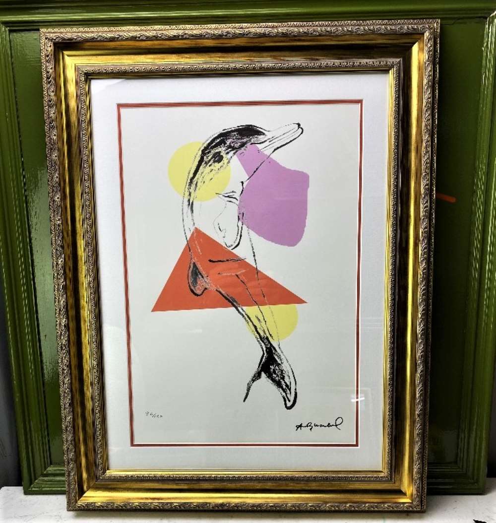 Andy Warhol (1928-1987) &#8220;Dolphin&#8221; Ltd Edition of Lithograph
