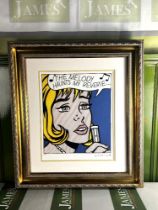 Roy Lichtenstein "Melody" Ltd Edition Lithograph