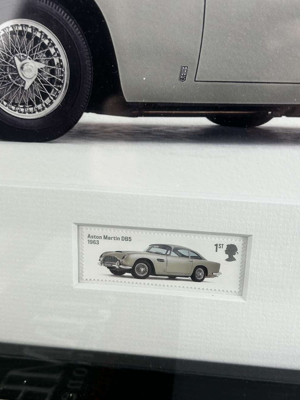 British Auto Legends -Aston Martin DB5 Framed Picture &#038; 1st Class Stamp Montage. - Image 6 of 6