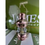 Brass &#038; Copper Anchor Oil Lamp Nautical Maritime Ship lamp
