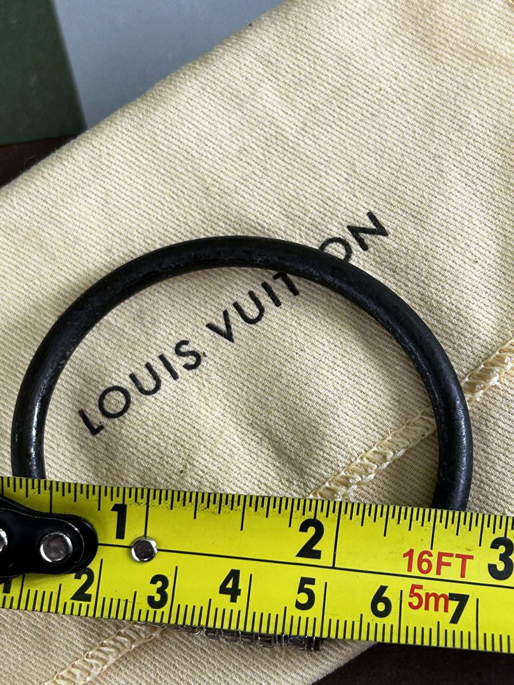 Louis Vuitton Paris Unisex Leather Vintage Bracelet - Image 2 of 3
